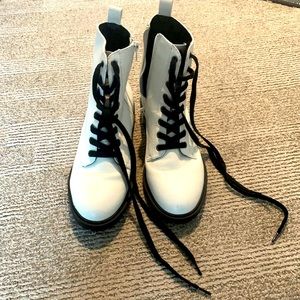 White Steve Madden boots